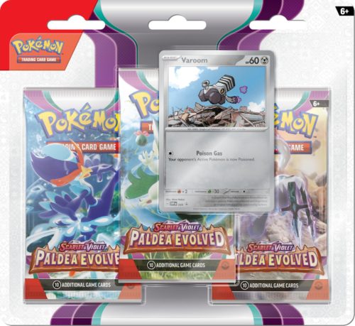 Pokémon TCG – Scarlet & Violet Paldea Evolved 3-pack Blister – Varoom