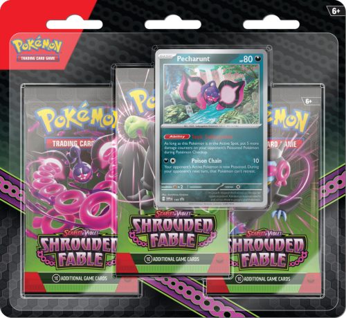 Pokémon TCG – Scarlet & Violet Shrouded Fable 3-pack Blister – Pecharunt