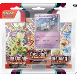   Pokémon TCG – Scarlet & Violet Obsidian Flames 3-pack Blister – Houndstone